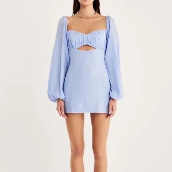 NWT! Revolve X Rumer the Label Camille Cotton Cutout Minidress. Size Large. $239 - Picture 1 of 7
